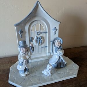 Vintage Holland Mold Caroler Blue Set